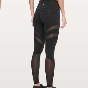 Lululemon Wunder Under high rise tight mesh 28”